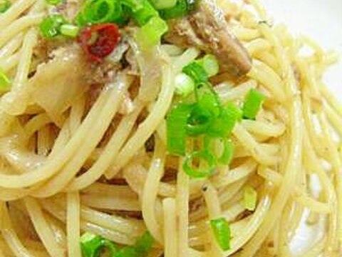 さば缶でつくる☆ピリ辛！さばのパスタ